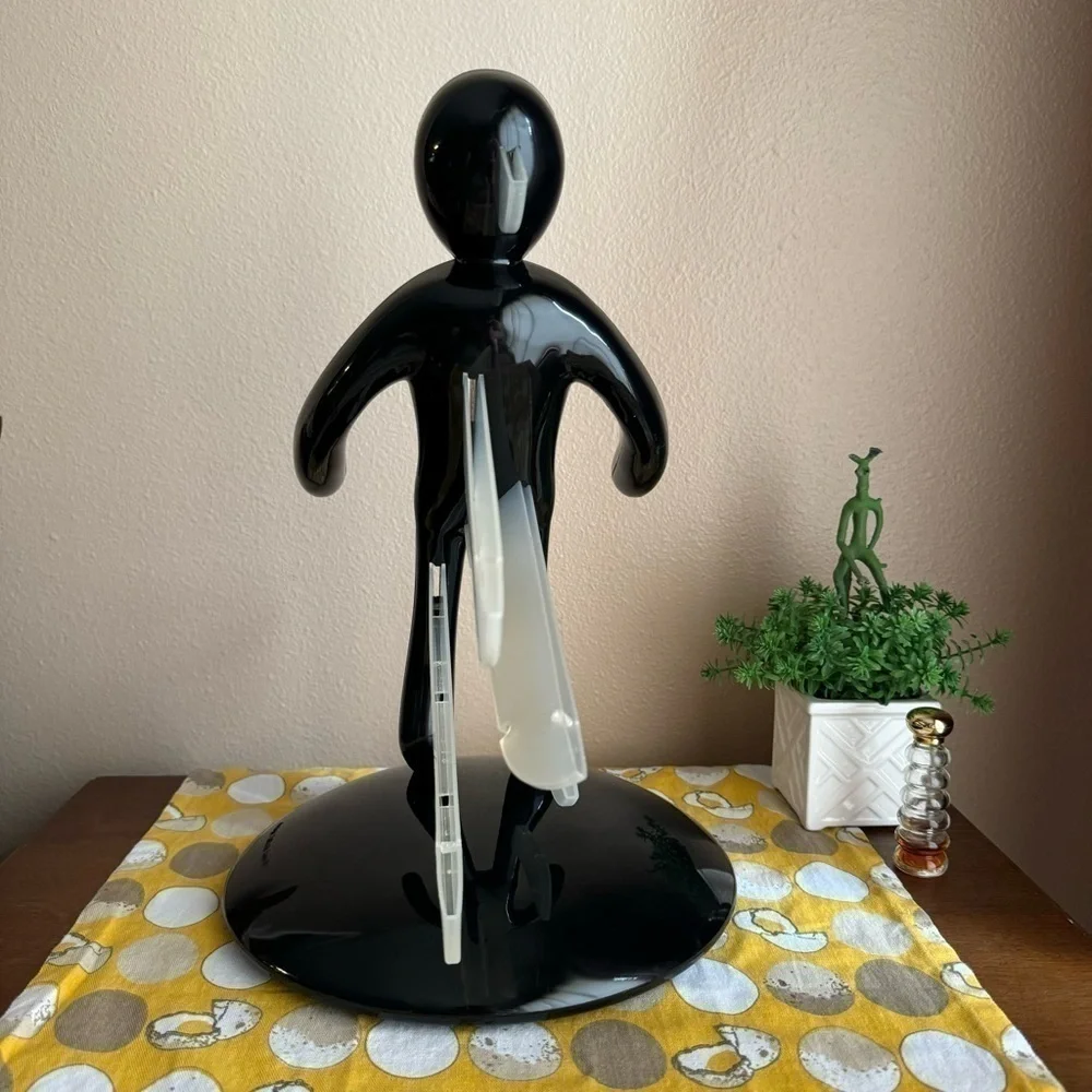 Raffaele Lannello The Ex’ black plastic knife block with sleeves